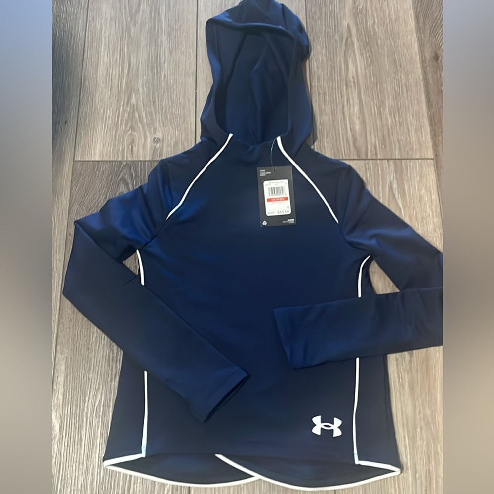 Under Armour Dark Blue girls YXS Hoodie-brand new w/tags
